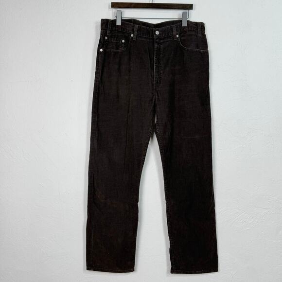 Vintage Y2K Levis 505 Regular Straight Corduroy Pants Mens 38x32 Brown 05/00 EUC - Picture 1 of 8